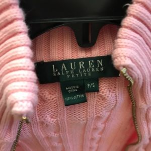 Ralph Lauren PS Pretty Pink Zip Up Sweater!